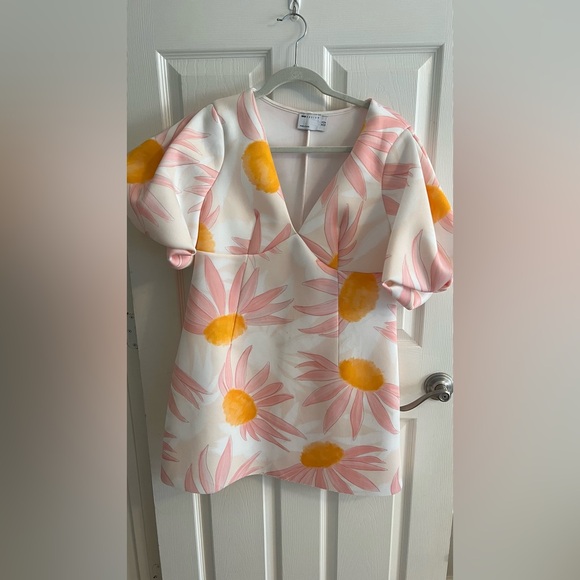 ASOS Pink and Yellow Floral Dress - Picture 1 of 4